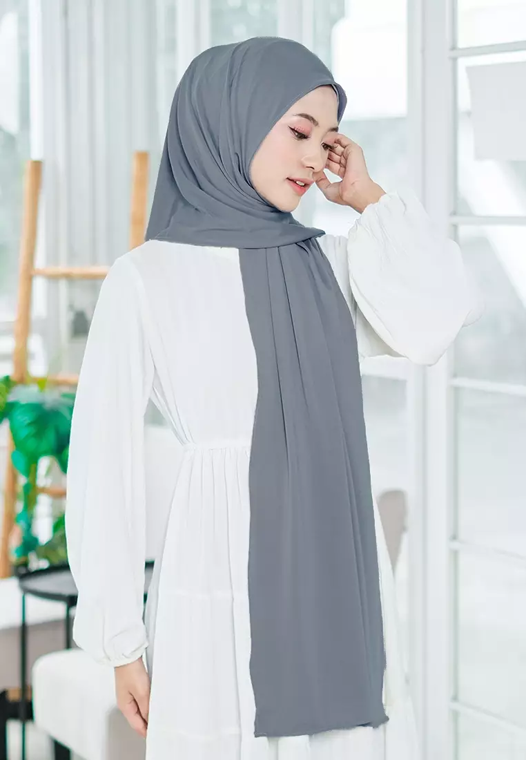 HIJAB INSTAN QILA - DARK GREY