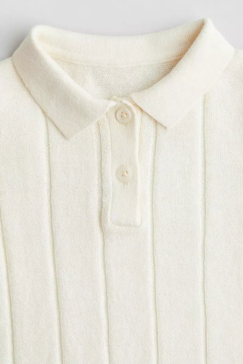 Knitted polo shirt