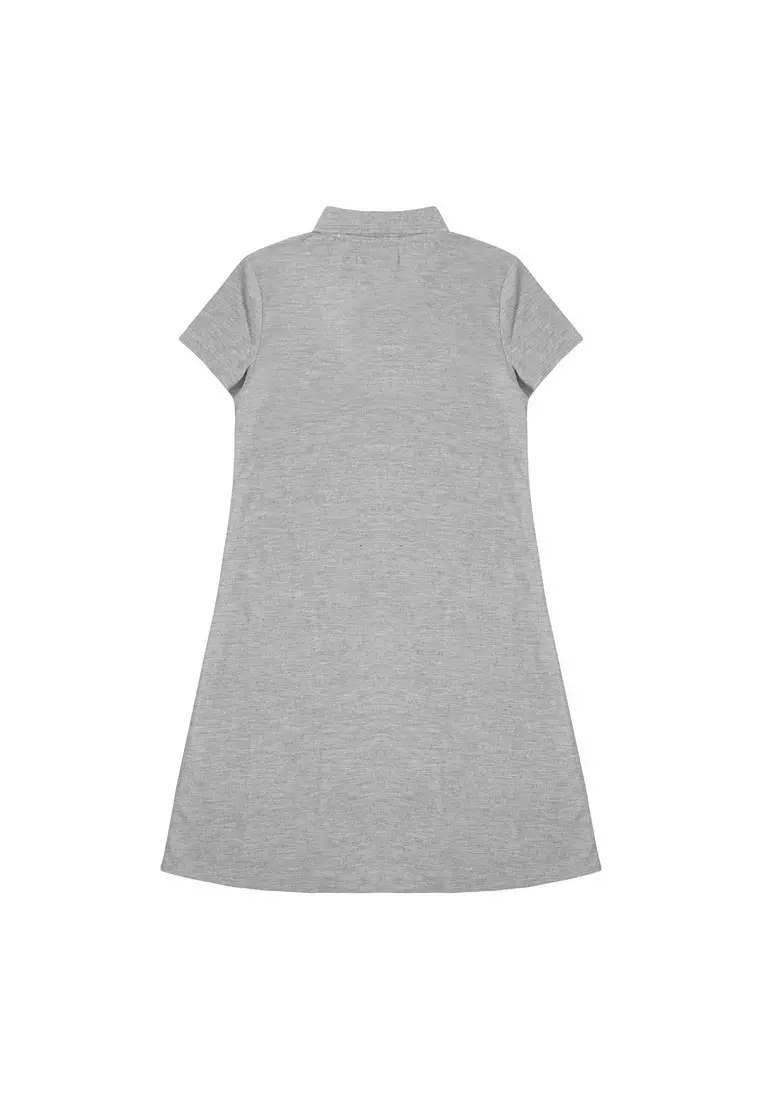 3Second Women's Maxi Collar Dress Short Sleeve Game C050225