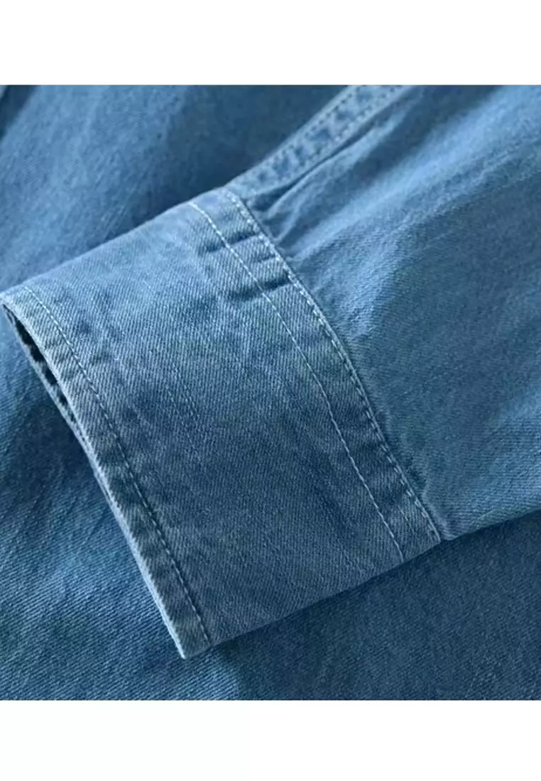 Men's Casual Denim Shirts MS18021