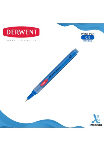 Jual Derwent Drawing Pen Paint Pen Permanent Watersoluble Pulpen Gambar Dark Blue Original Zalora Indonesia