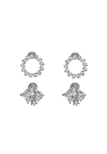 ALDO silver Aspire Multi Pack Button Earrings DBE74AC9743674GS_1