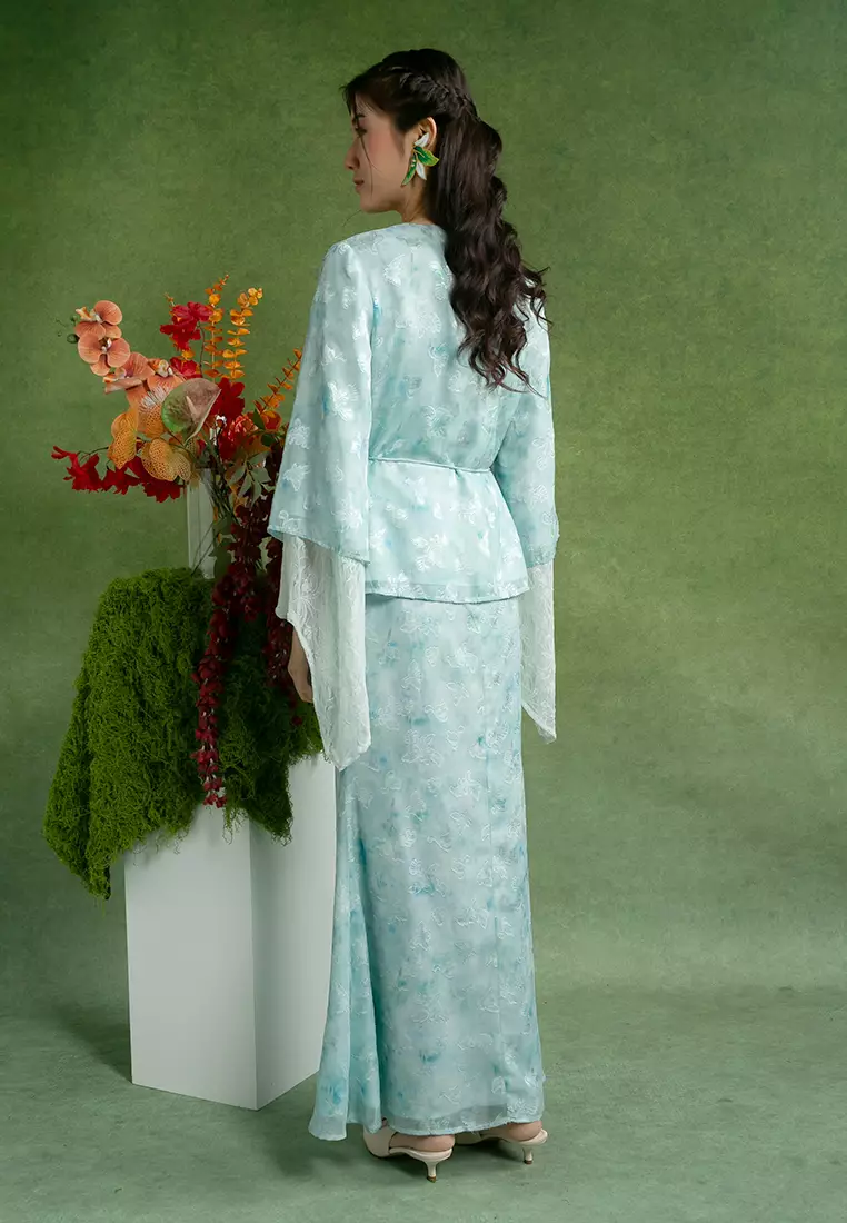 Elena Recycled Polyester Kebaya with Belt Set
