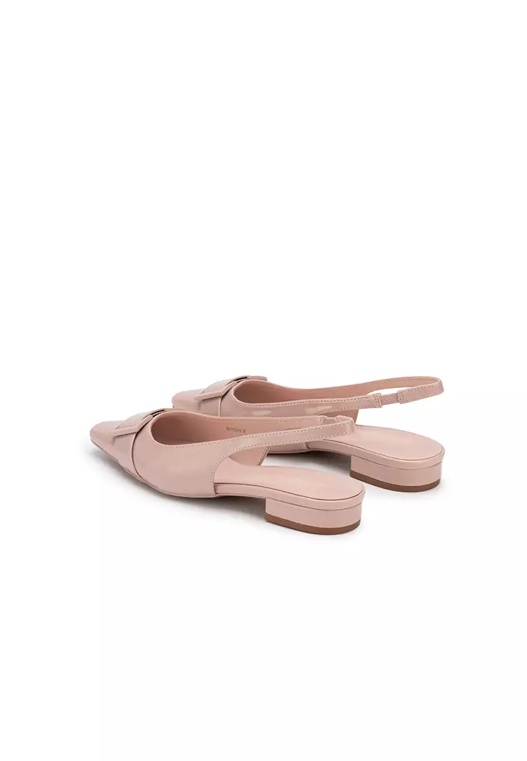 SPRAY BUCKLED WITH SLINGBACK PUMP