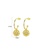 SUNRAIS gold High quality Silver S925 gold simple design earrings 4AEE1ACE393269GS_4