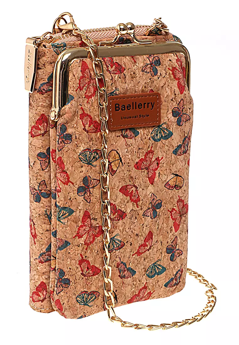 Tas Selempang Wanita Butterfly Dompet Sling Bag Multifungsi Many Slot Material Kulit Leather ORIGINAL