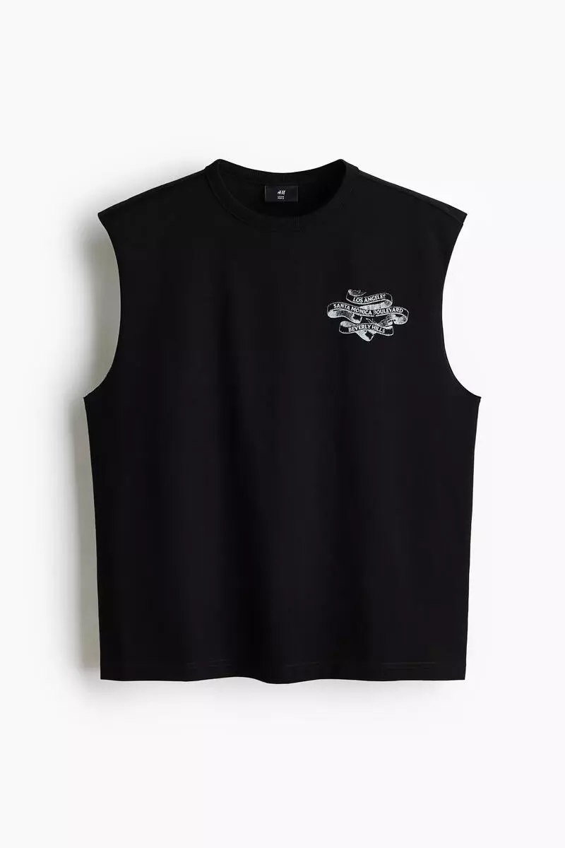 Loose Fit Printed vest top