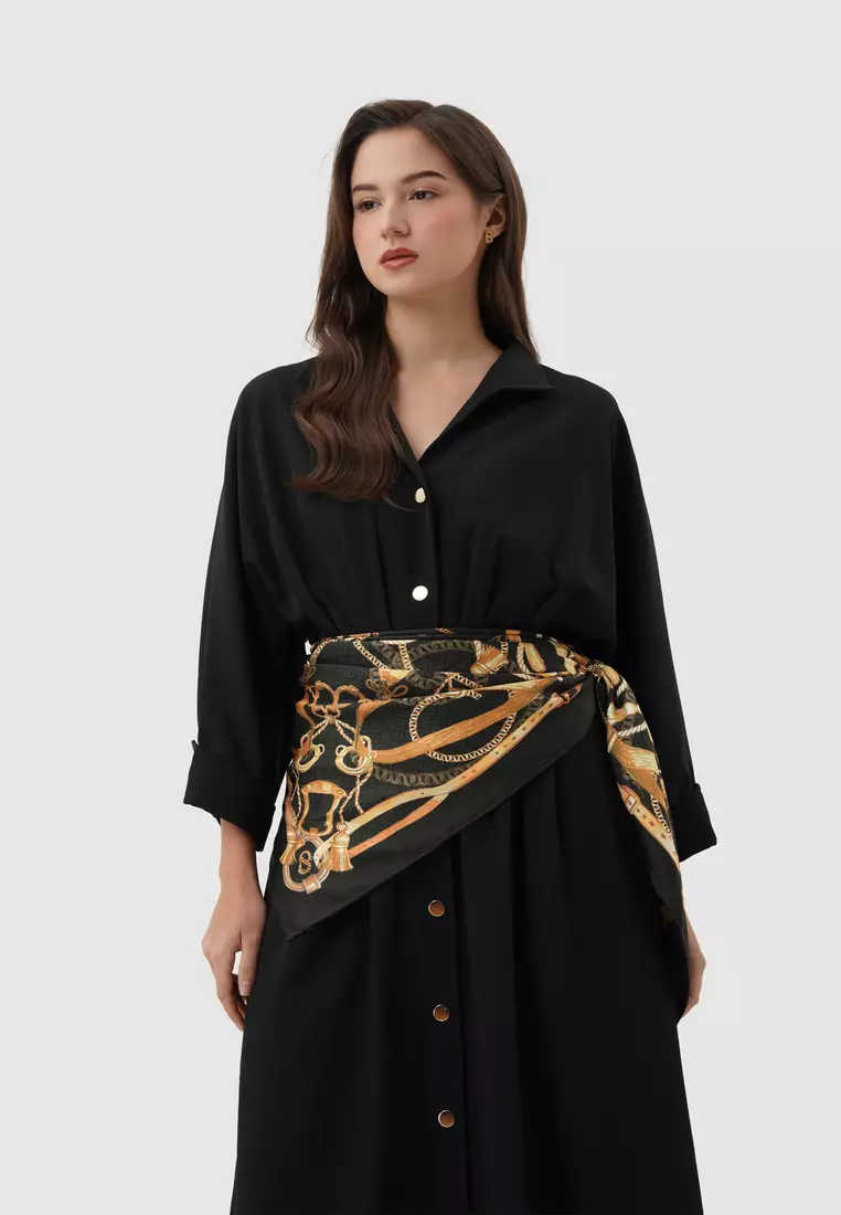 Alexandra Silk Jacquard Square - Gala