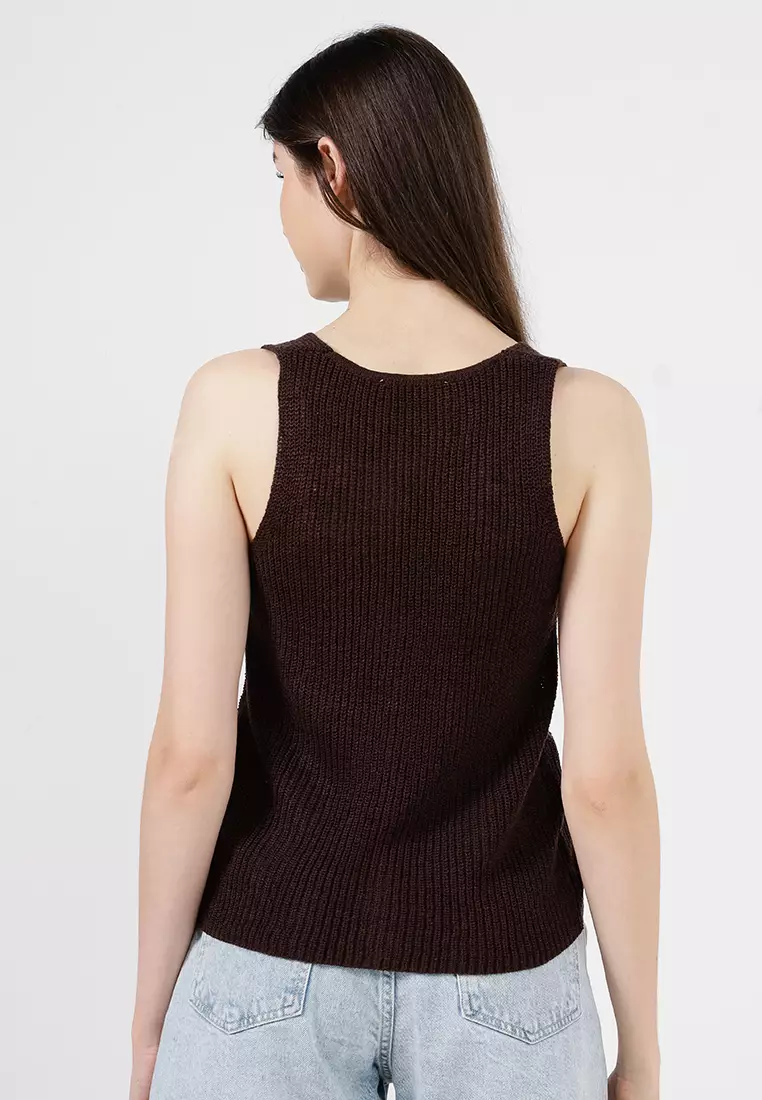 Openwork Knitted Waistcoat