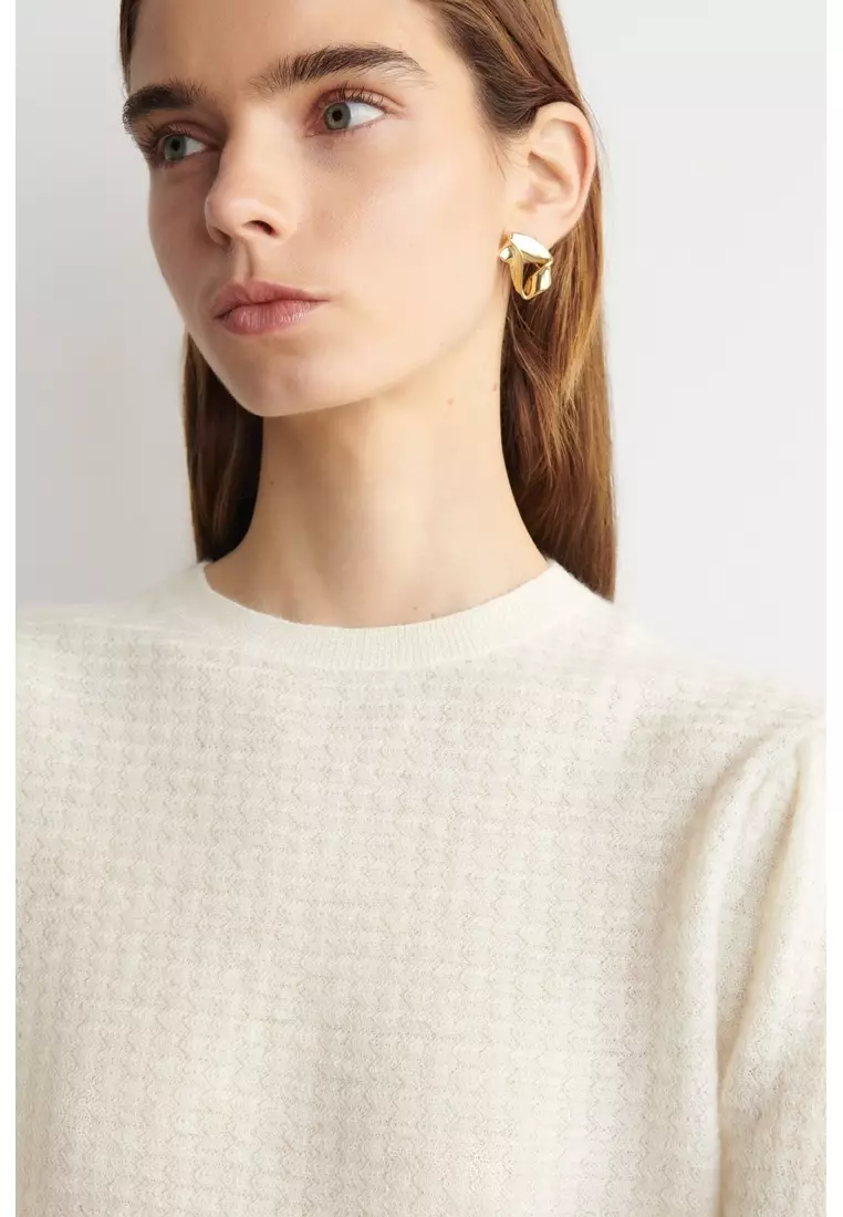 ZIGZAG-KNIT MOHAIR-BLEND JUMPER