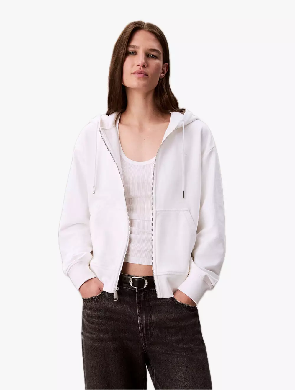 Calvin Klein - Cotton Terry Zip Up Hoodie