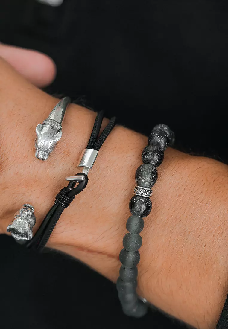 Perhiasan Pria Perak Asli - Silver Gelang Hook
