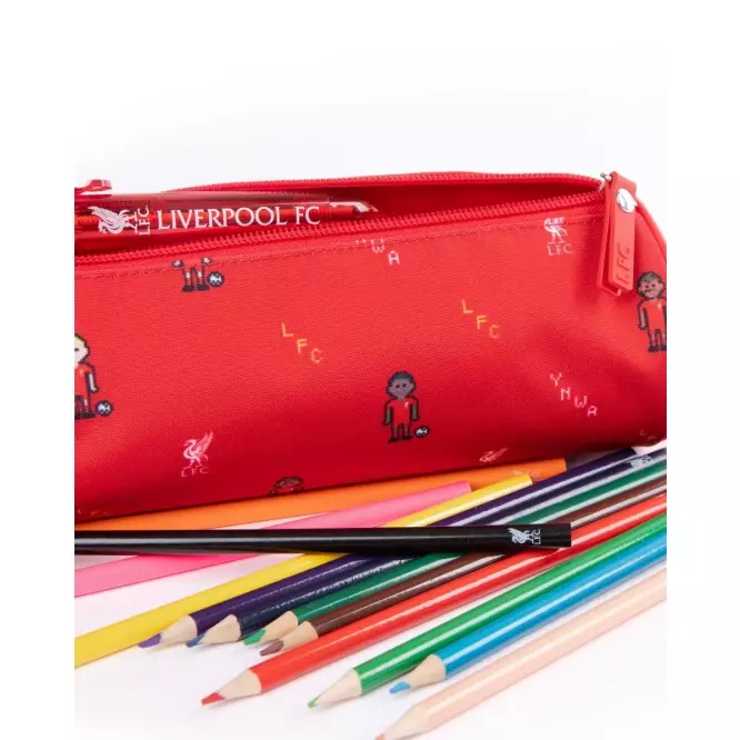 Liverpool FC Pixel Player Pencil Case - Official LFC Accessories Kotak Pencil