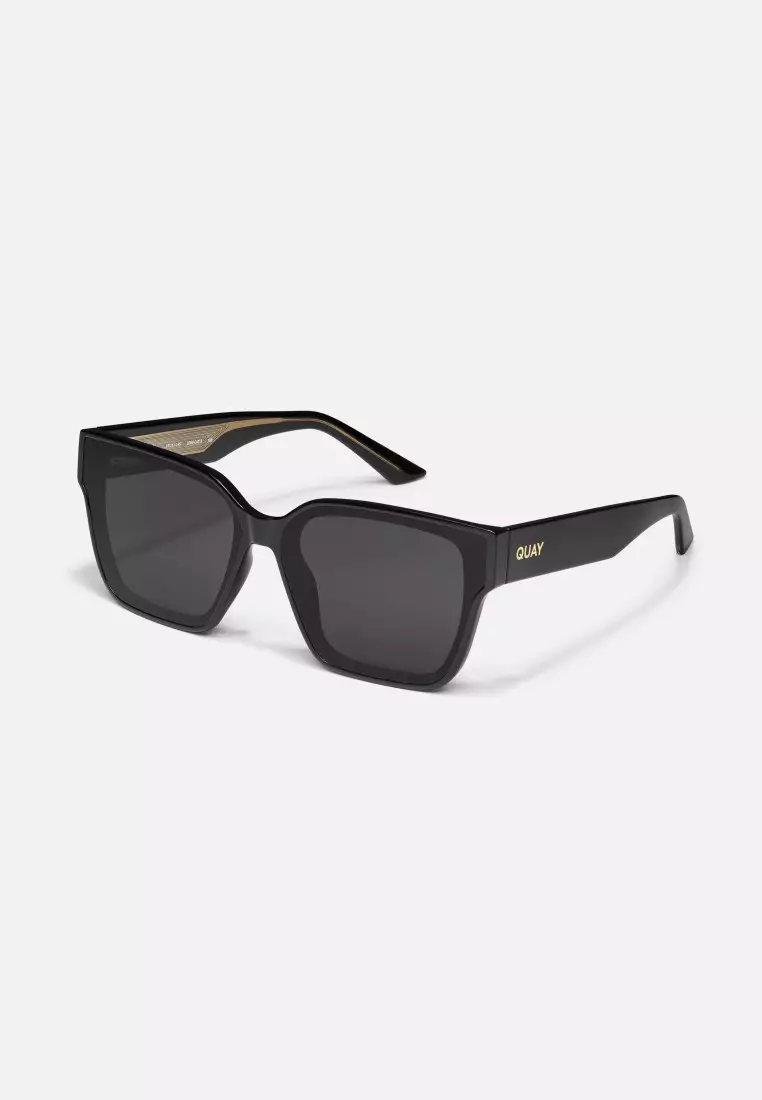 QUAY Drive In Sunglasses - Black/Black Polarized