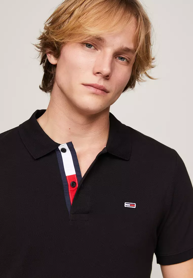 Pure Cotton Slim Fit Polo Shirt - Tommy Jeans