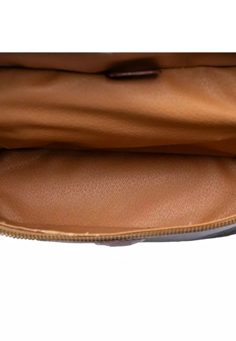 Pre-Loved Celine Macadam Coated Canvas Vanity Bag