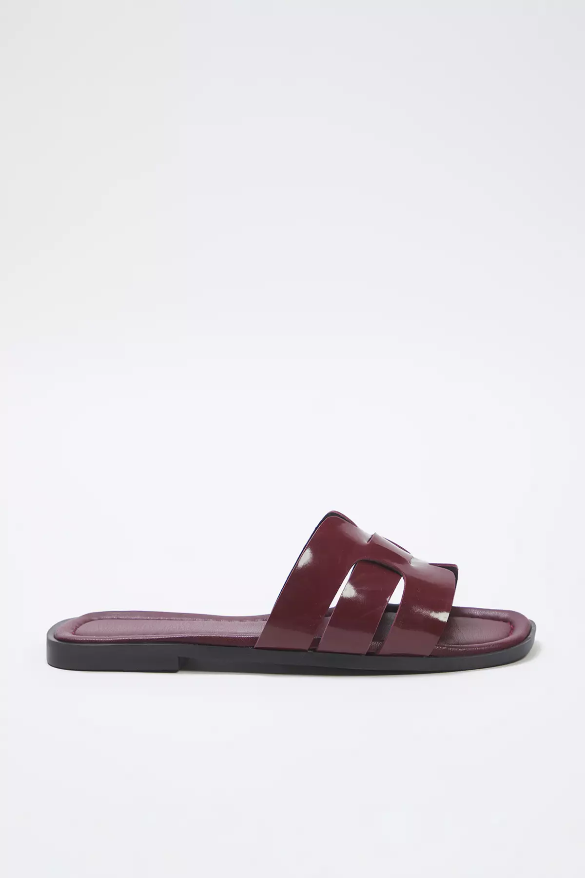 Claret Red Single Band Daily Women's Slippers Takss24Te00010