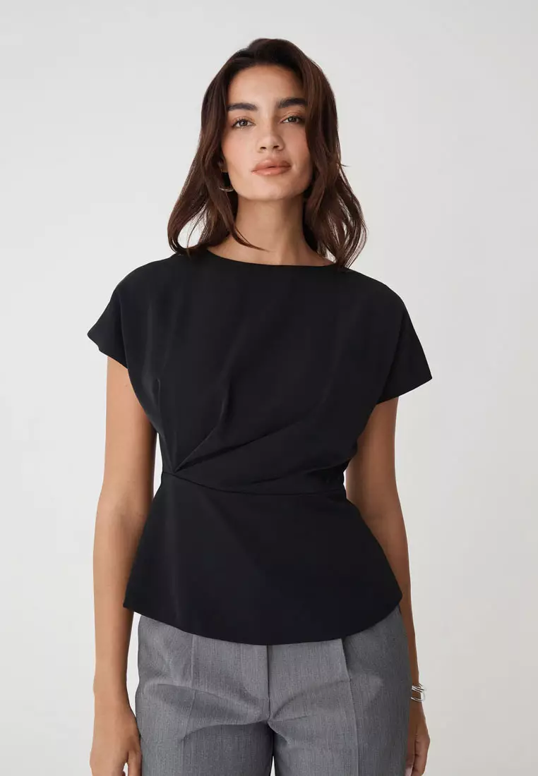 Bonnie Gathered Peplum Top