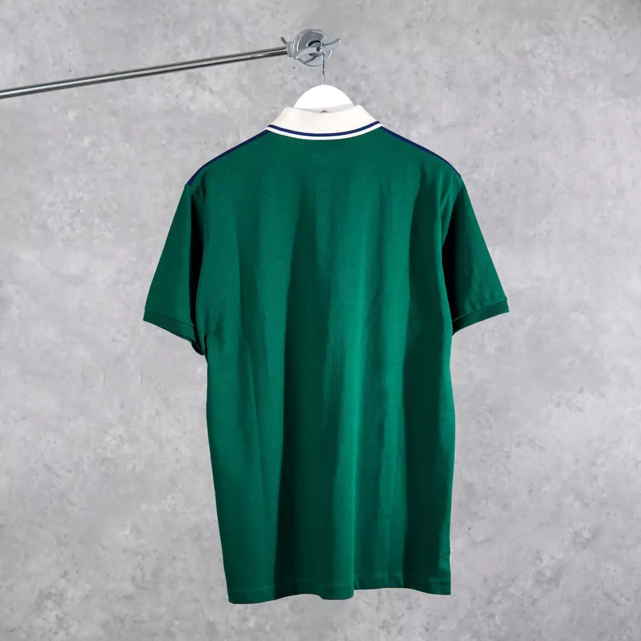 Polo GUCCI GG INTERLOCKING BAND TAPE STRIPE RED NAVY GREEN POLO 100% ORIGINAL