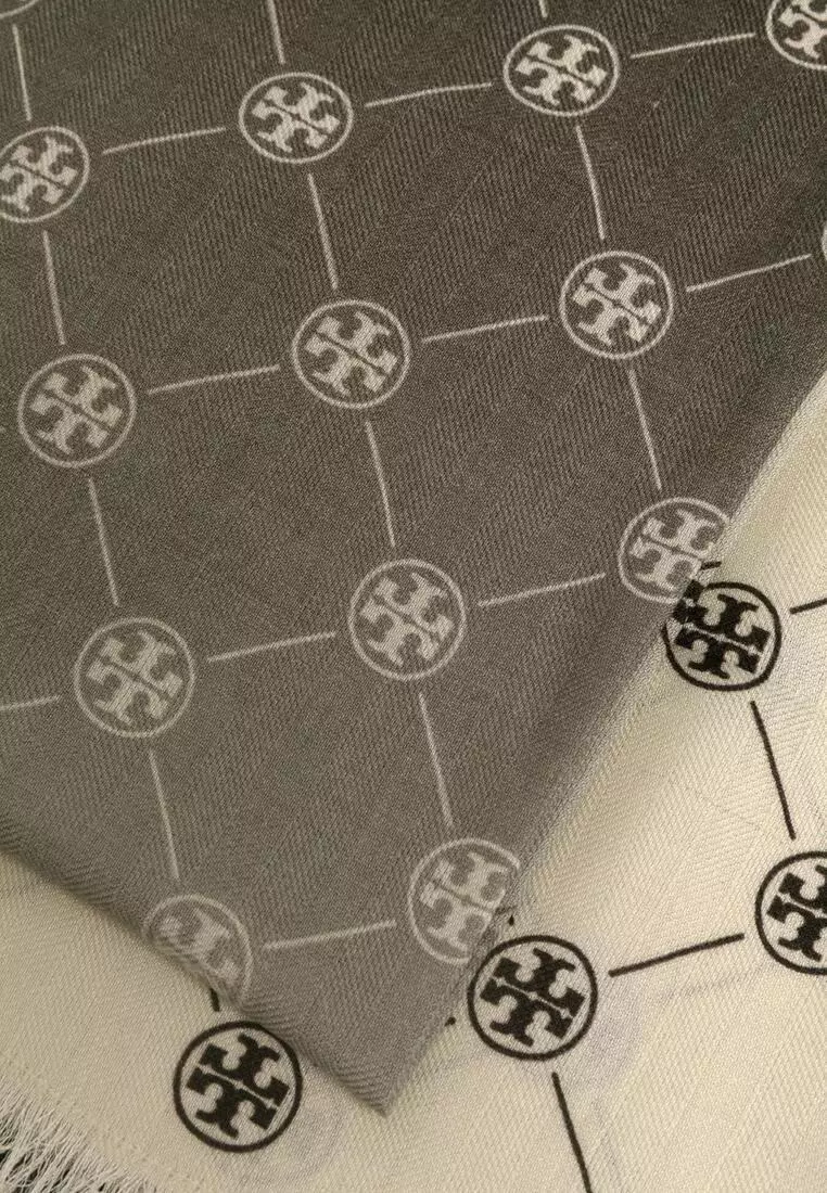 T Monogram Oblong Scarf