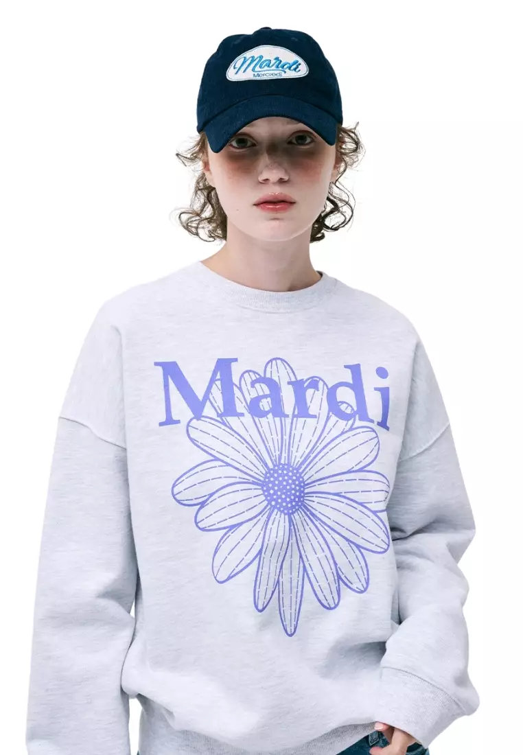 Sweatshirt Flowermardi - Heather Purple