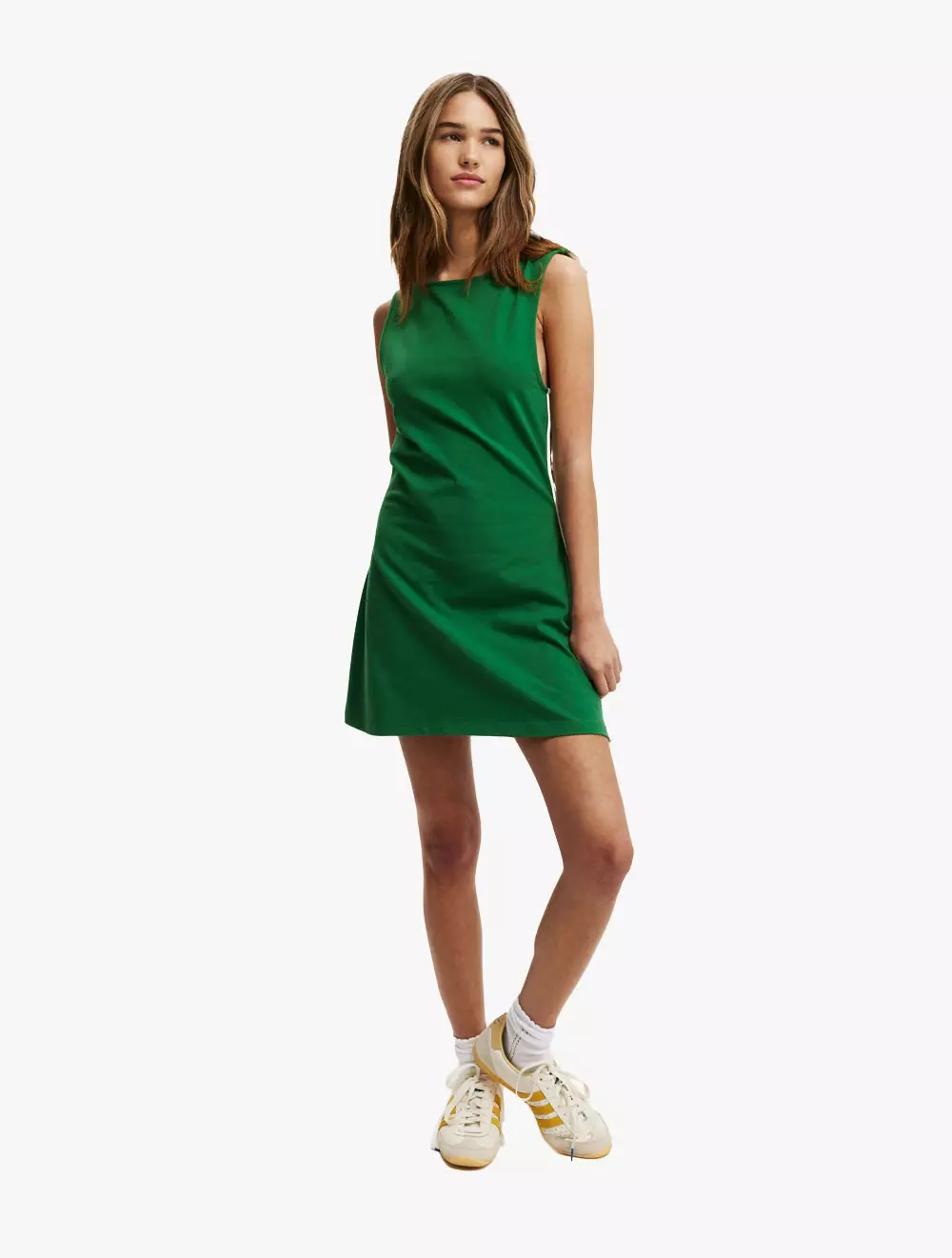 Cotton On - DRESSES - Bella Boat Neck Mini Dress - EMERALD ISLE SIDE STRIPE