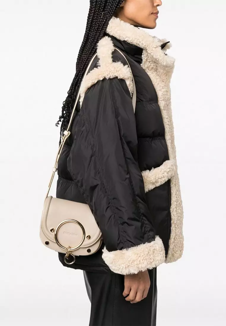 Small Mara Crossbody Bag in Cement Beige