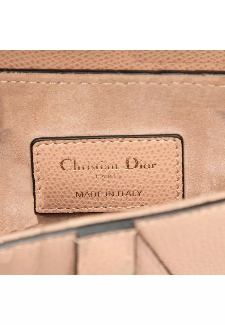 二手 Dior 迷你粒面小牛皮馬鞍包