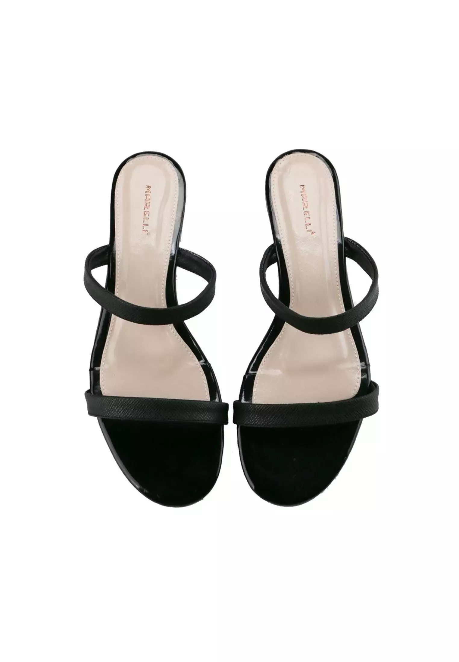 Melissa Sandal wanita Flat Slip On - Black