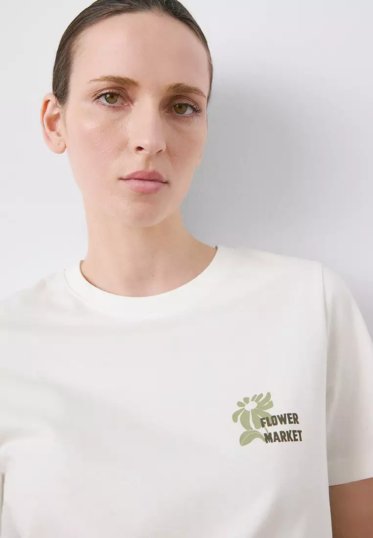 Printed Cotton-Blend T-Shirt