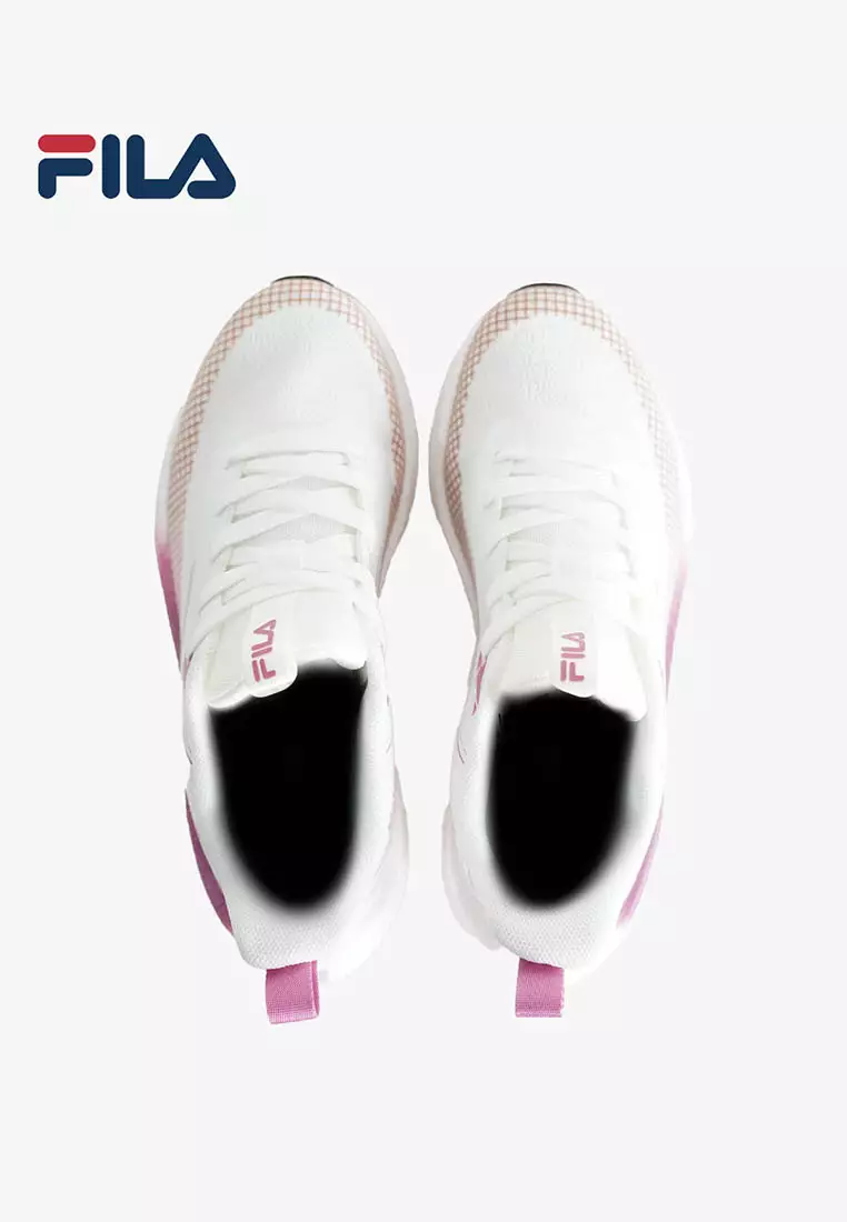 Womens Lite Dive Run LS WHT/Mauve