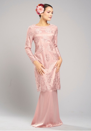 Buy Loveaisyah Classic Lace Baju Kurung Online Zalora Malaysia