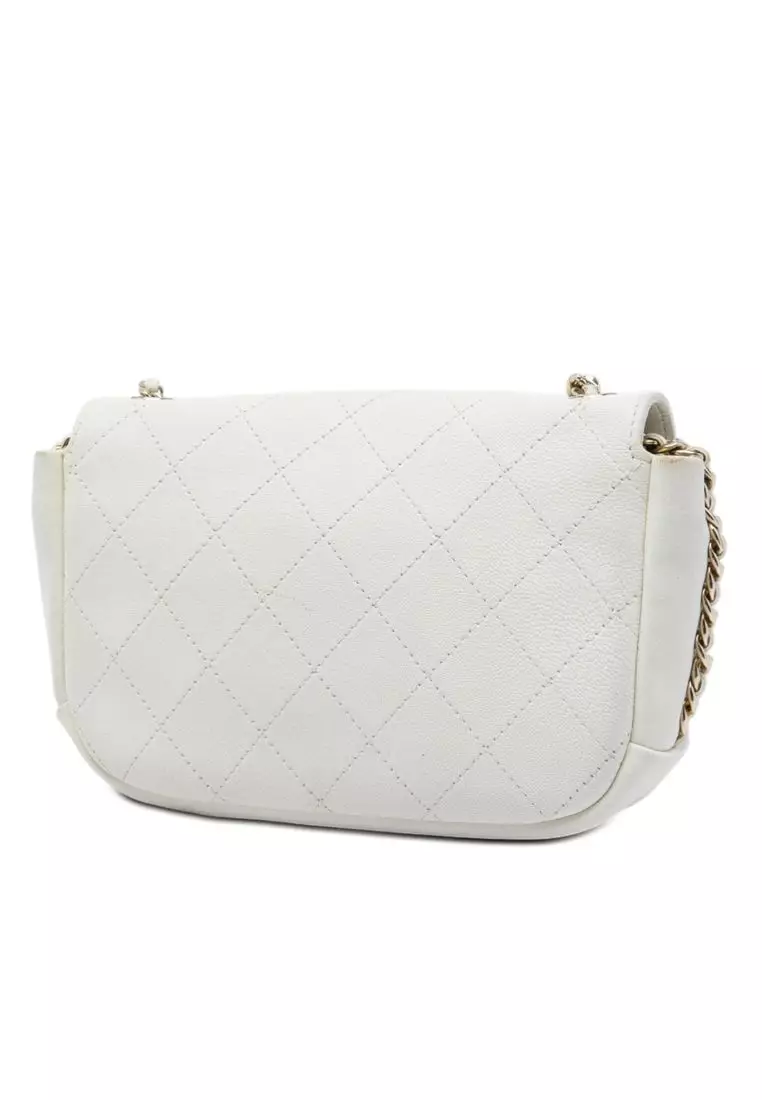 Pre-Loved Chanel Cc Quilted Goatskin Casual Trip Flap