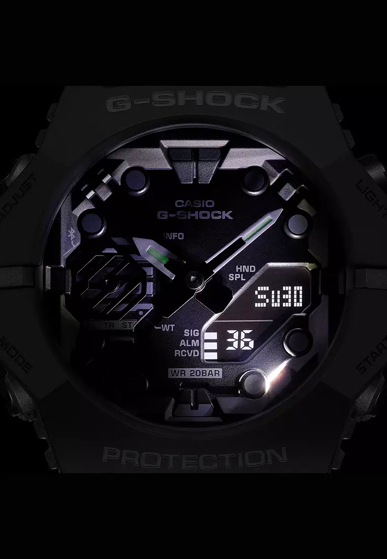 Jam Tangan Pria Casio G-Shock GA-B001-1ADR Digital Analog Dial Black Resin Band