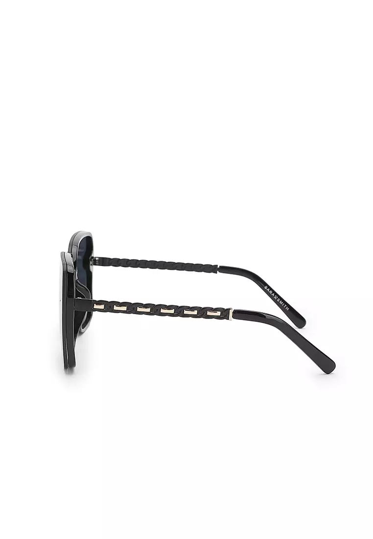 Unisex Fashion Sunglasses (Kacamata Hitam) - Hitam / Abu-Abu