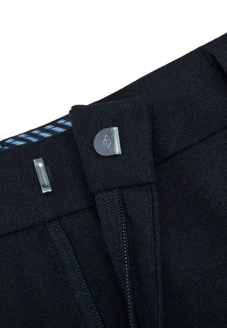 Teflon Regular Fit Twill Suit Pants