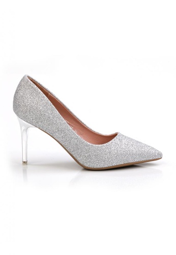 SHOEPOINT silver SHOEPOINT envi couture 00962 Women Evening and Wedding Bridal Heels in Silver 93038SHF30675BGS_1