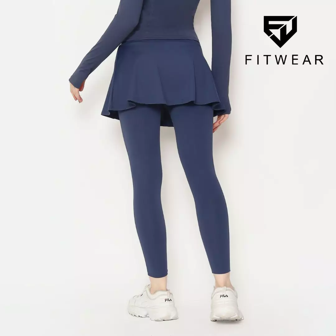 Fitwear - Rok + Legging Olahraga Wanita BEATRIX 2 TONE - NAVY