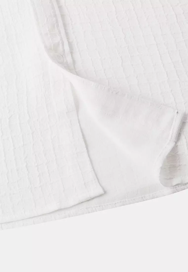 Solid Color Short Sleeve Shirt YL-A108