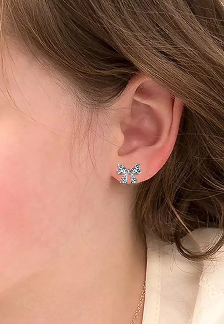Swarovski ribbon earrings online