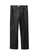 Mango black Leather-Effect Straight Trousers F66E9AAF0BB60BGS_5