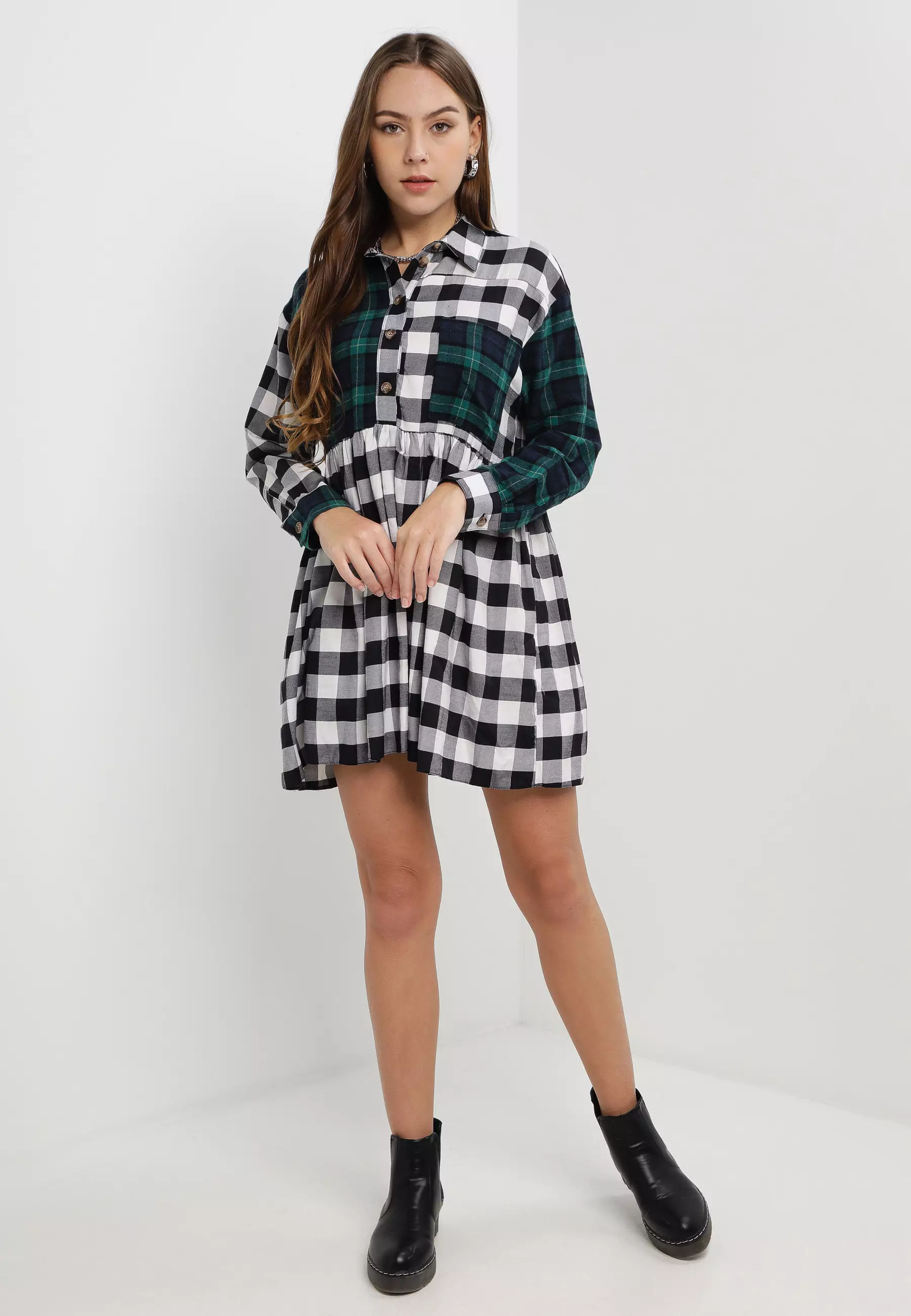 Topshop ditsy shop smock dress
