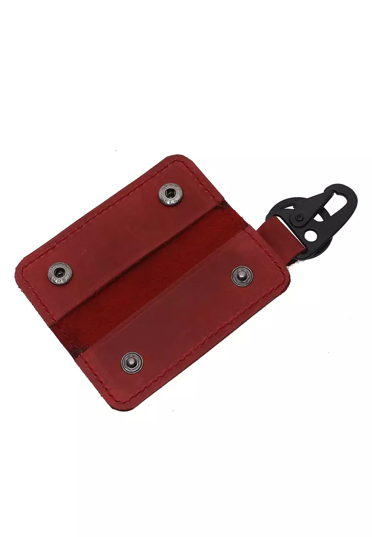 Elgreno Wallet STNK Gantungan Kunci Mobil Motor Handmade Material Genuine Leather Kulit 312 ORIGINAL - Maroonch