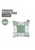 HOUZE green HOUZE - LIV Peranakan Cushion Cover - Green A 3904DHL48A703AGS_2