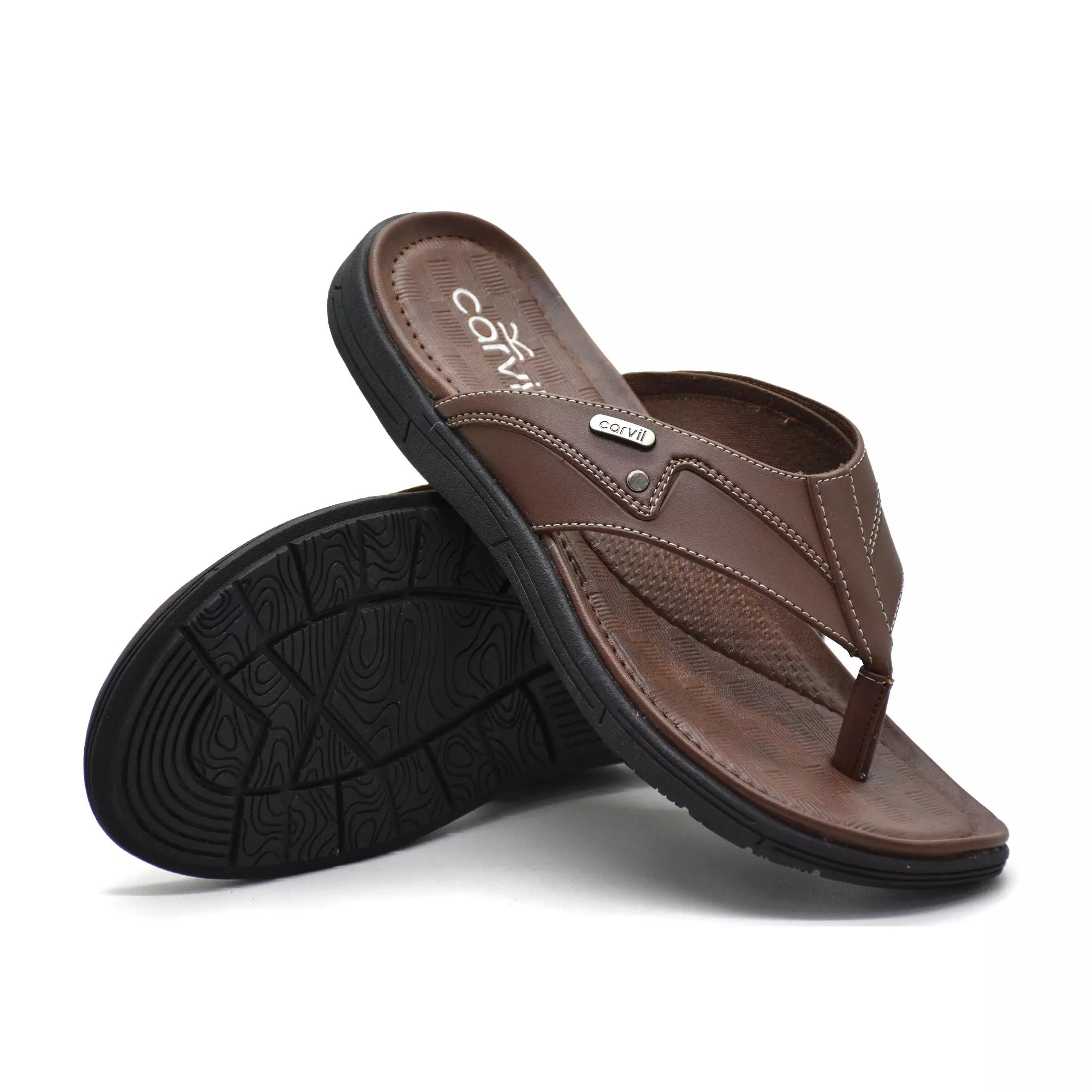 Carvil Sandal Pria Everton-01 M Brown