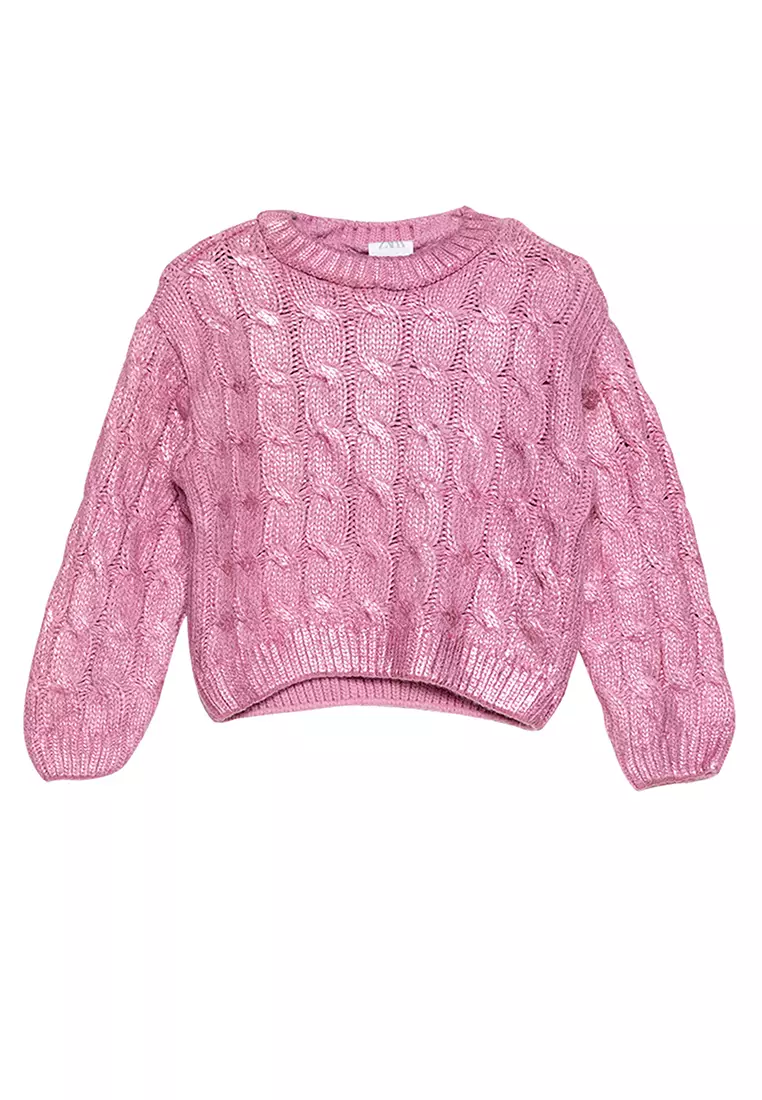 ZARA Knitted Metallic Sweater 2025 | Buy ZARA Online