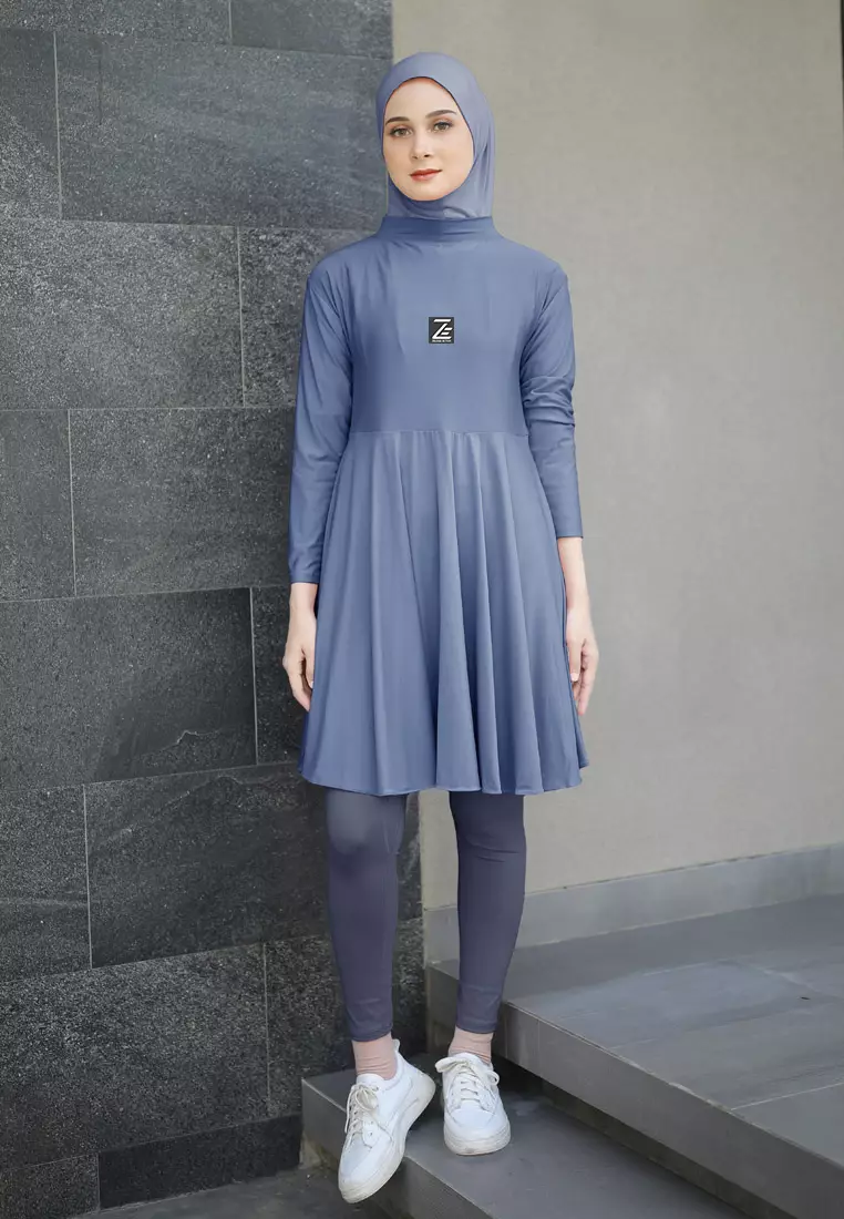 Zelena - Atasan Olahraga Wanita Ivy Longsleeve Tunic Reguler