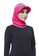 Attiqa Active pink Short Runner-Fuschia list Grey , Sport Hijab F1361AABB555D8GS_2