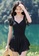 A-IN GIRLS black Elegant mesh-paneled swimsuit 5543CUS6F05040GS_6