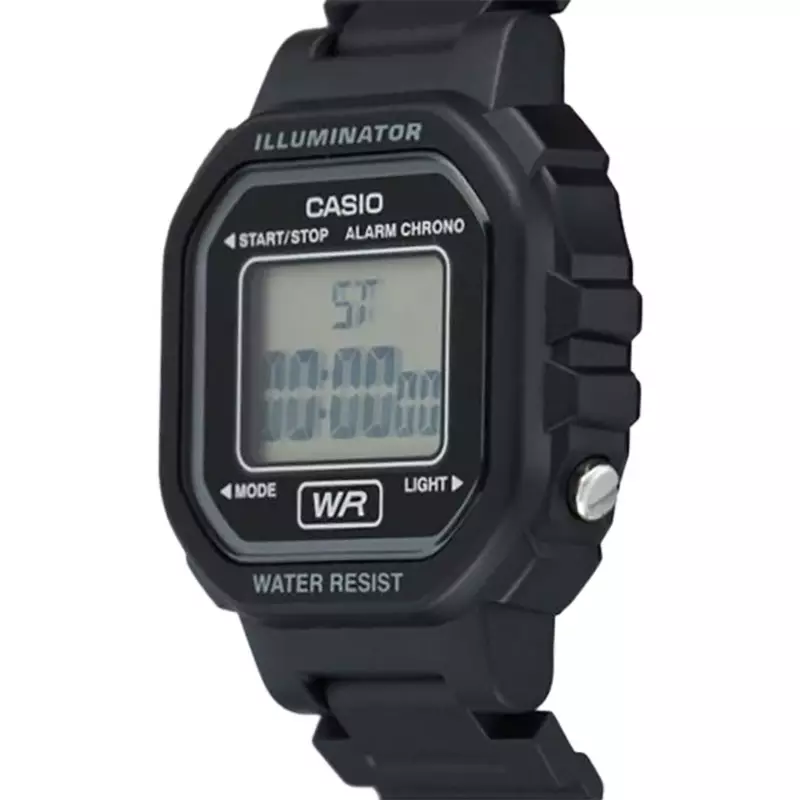 Jam Tangan Unisex Casio General LA-20WH-1ADF Retro Digital Dial Black Resin Band